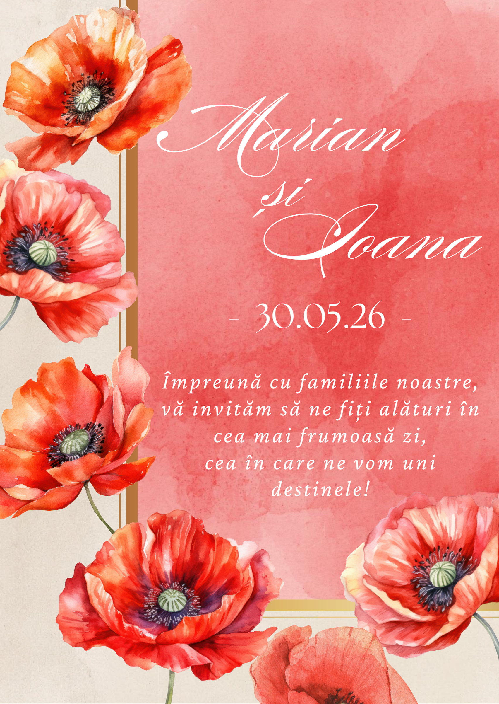 Blushing Poppies - Printată