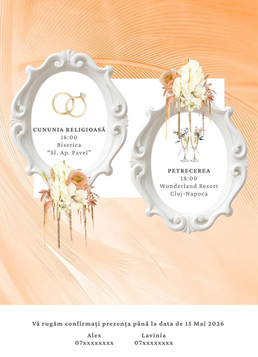 Coral Envelope - Printată