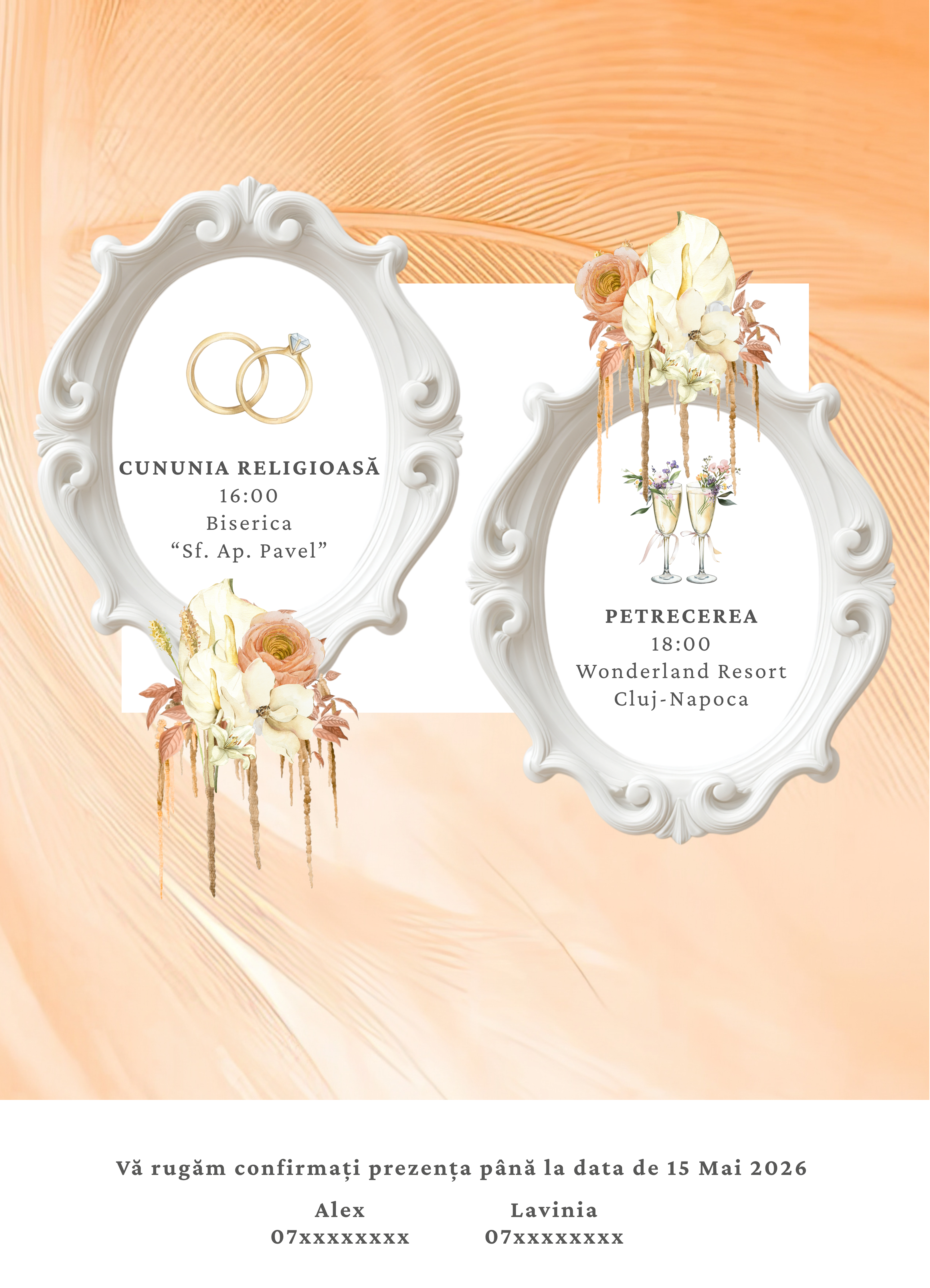 Coral Envelope - Printată