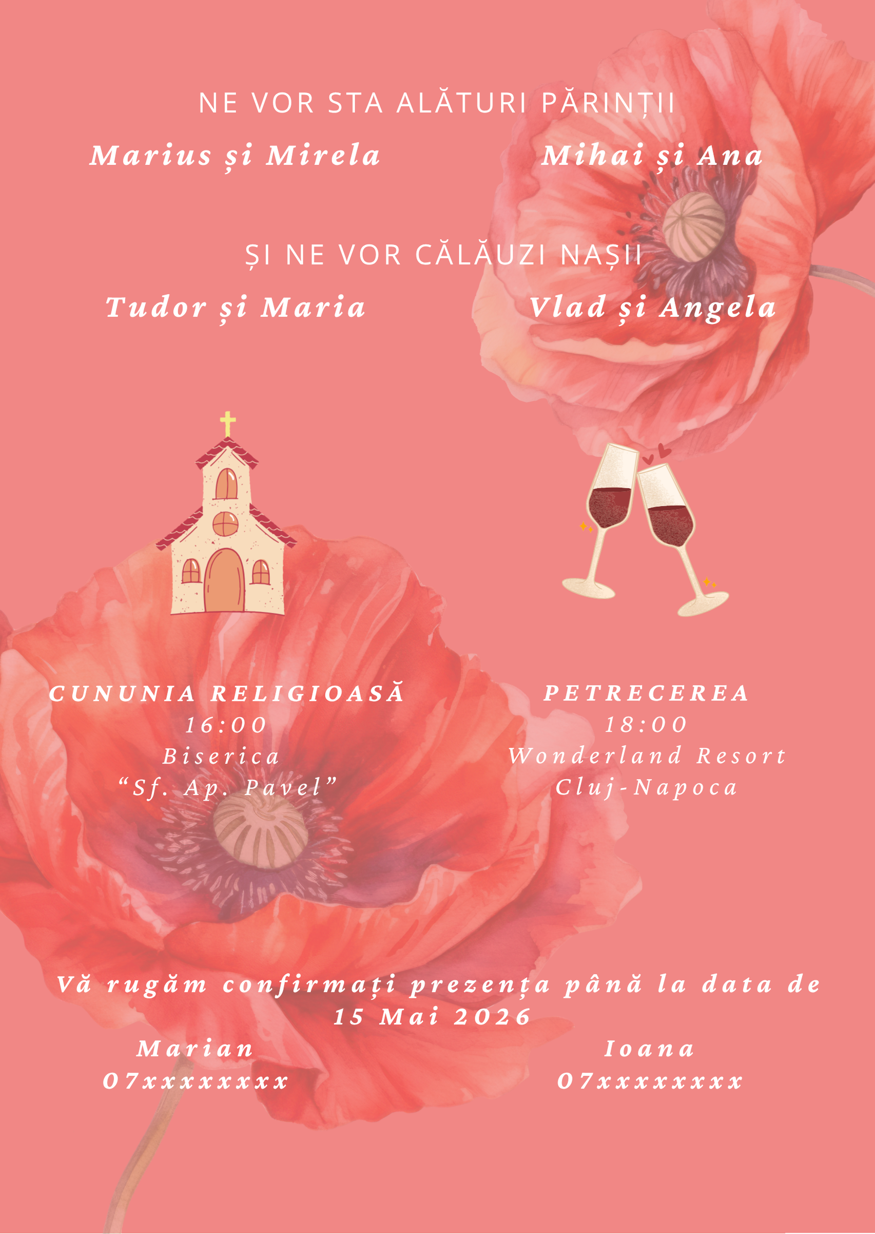 Blushing Poppies - Printată