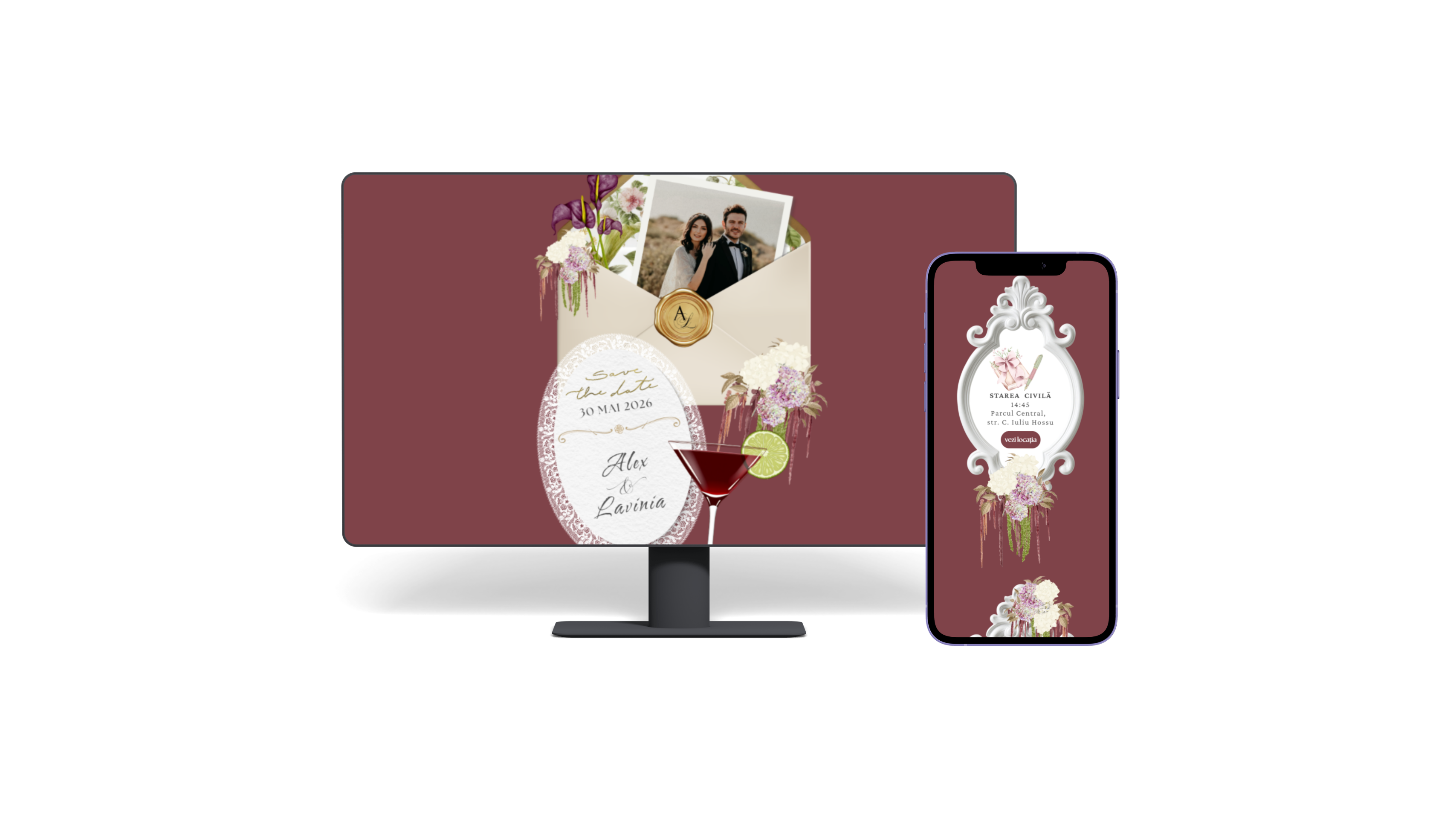 Burgundy Envelope - Website