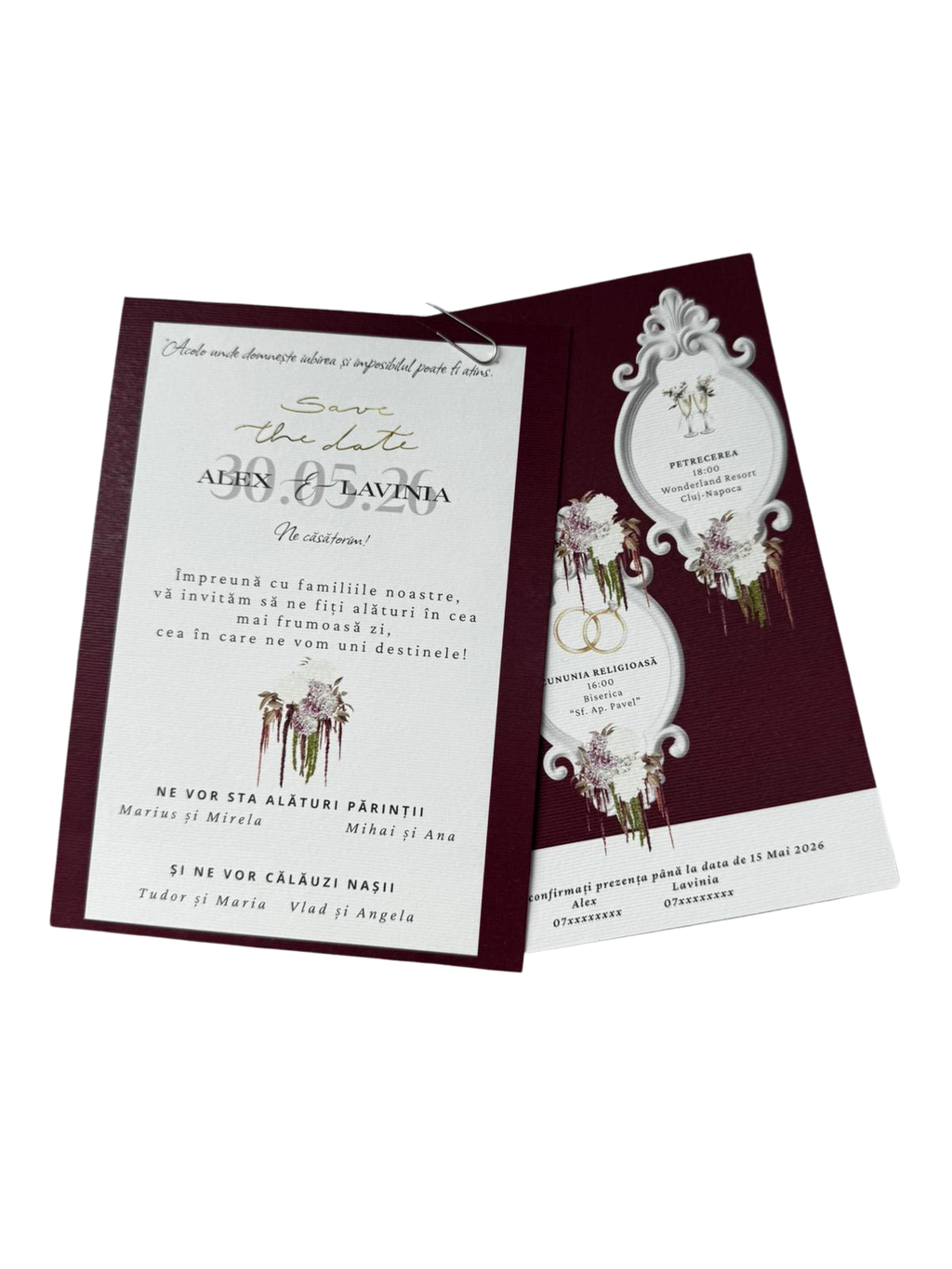 Burgundy Envelope - Printată