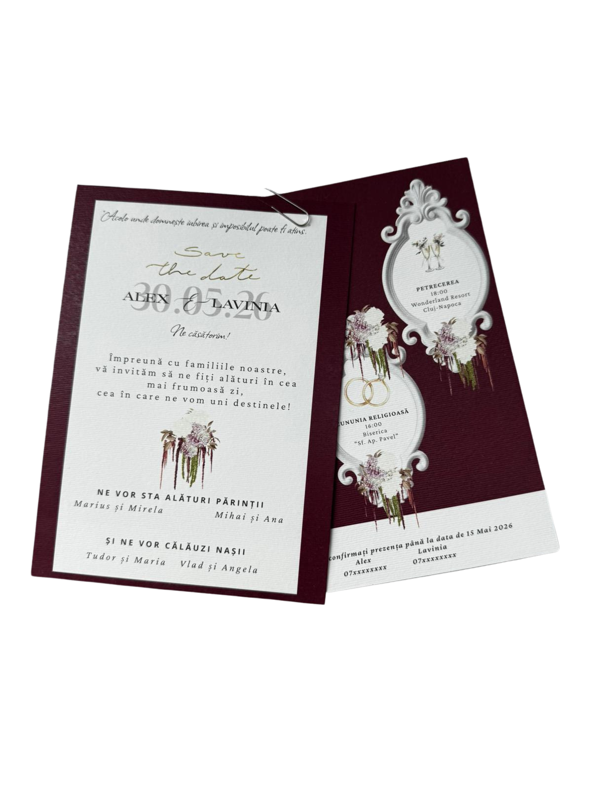Burgundy Envelope - Printată